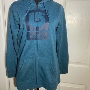 Burton Blue Zip-Up Hoodie